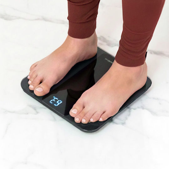 inSPORTline Smart Ζυγαριά 180kg με Bluetooth Μαύρη 30430