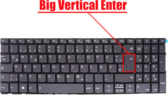 Немска Клавиатура За Лаптоп Lenovo Yoga C740-15iml 81td C940-15irh 81te S740-15irh 81ny 81nx 81nw 9-15imh5 82de 15-iml 20rw 15-iil 20sm 5cb0w43554 Без Рамка С Подсветка Сива Код 41017denofrblgray