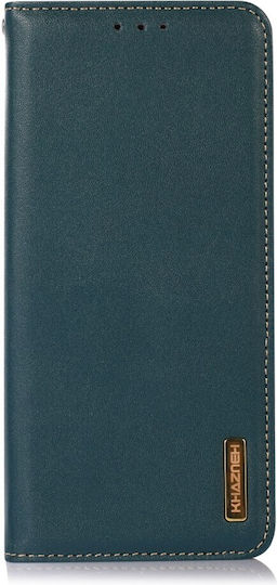 Khazneh Калъф Книга Кожен Зелен (Motorola Edge 50 Fusion)