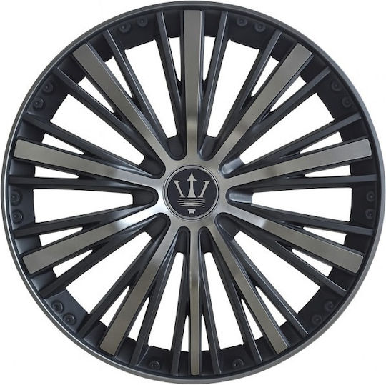 Set Capace de Roți Auto 15" 4 Bucăți Argintii