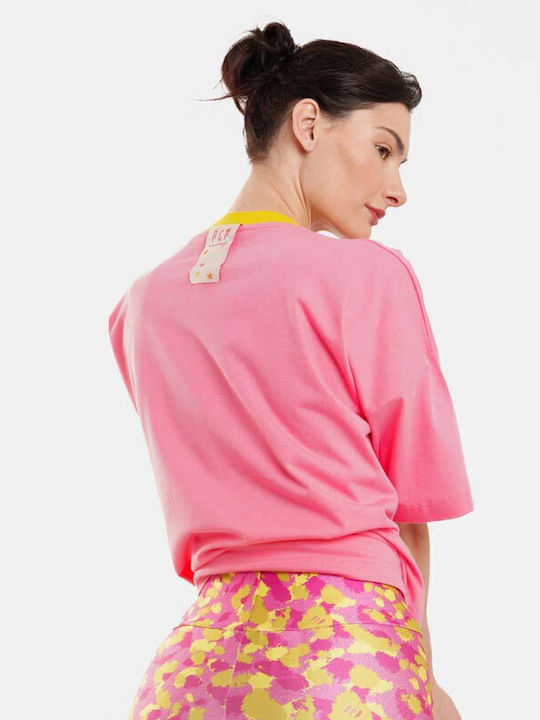 Women's T-shirt Animal Print Pink