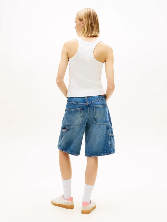 Tommy Hilfiger Tjw Bluză Damă Fără Mâneci Ecru