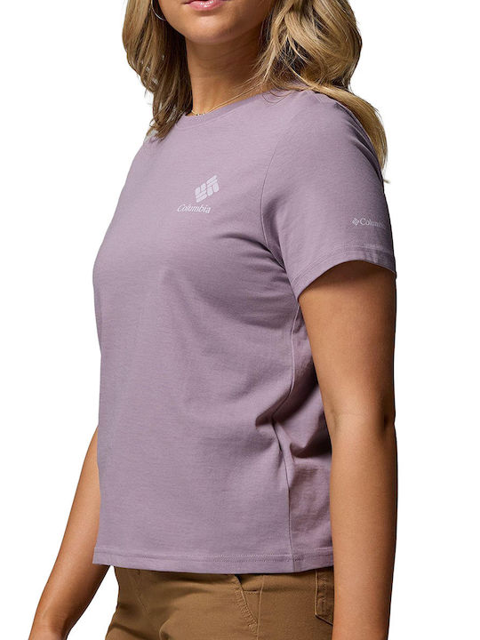 Bend Graphic Women's T-shirt Lilac