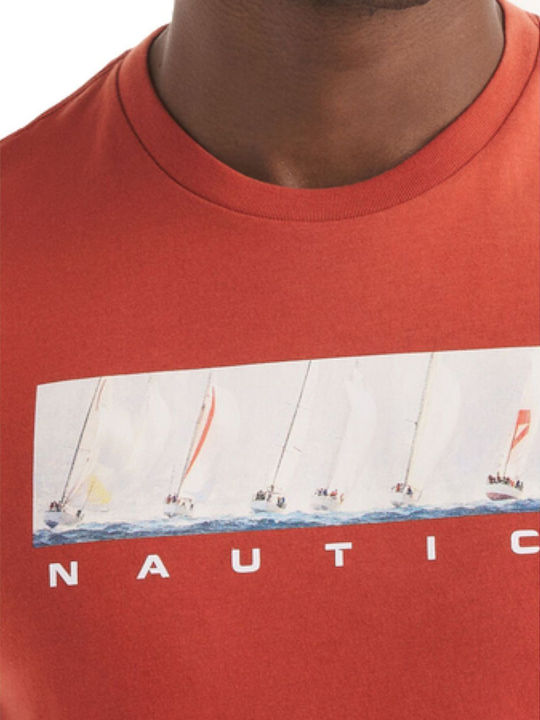 Nautica T-shirt Μπορντό