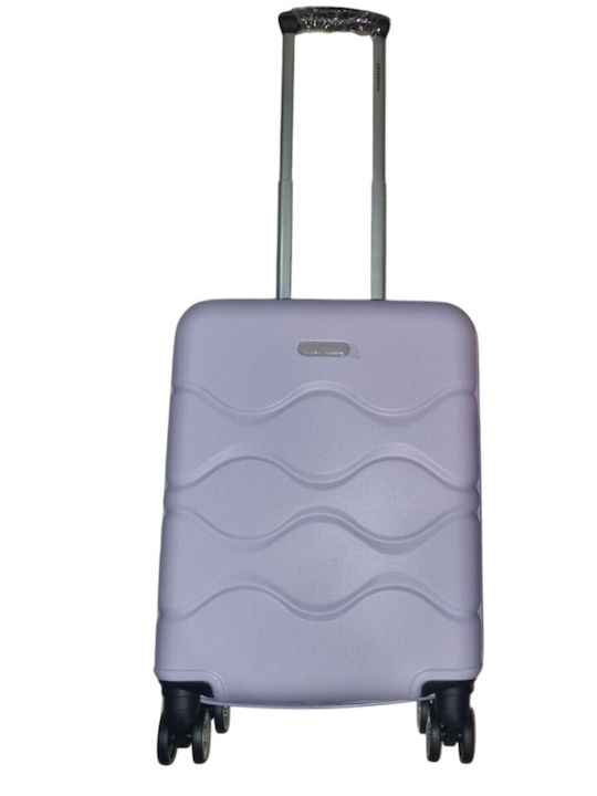 Greenwich Polo Club Cabin Hard Travel Suitcase Lila with 4 Wheels Height 55cm