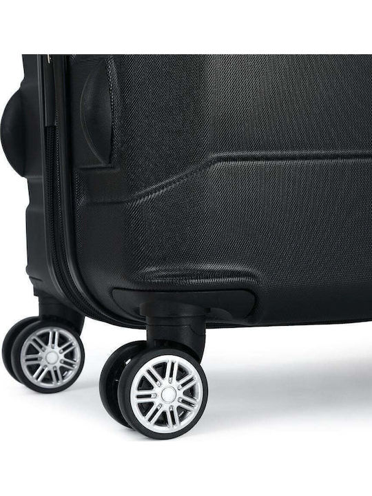 Greenwich Polo Club Hard Black Travel Suitcase with 4 Wheels