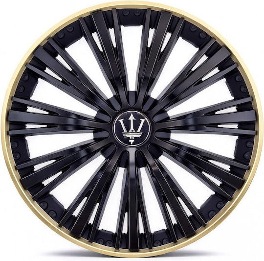 Set Capace Roți Auto 15" 4 Bucăți Aurii