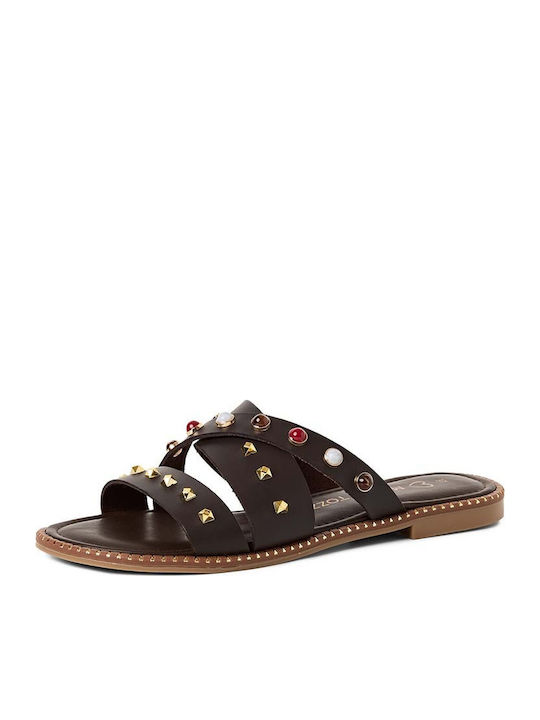 Women's Flat Sandals Brown