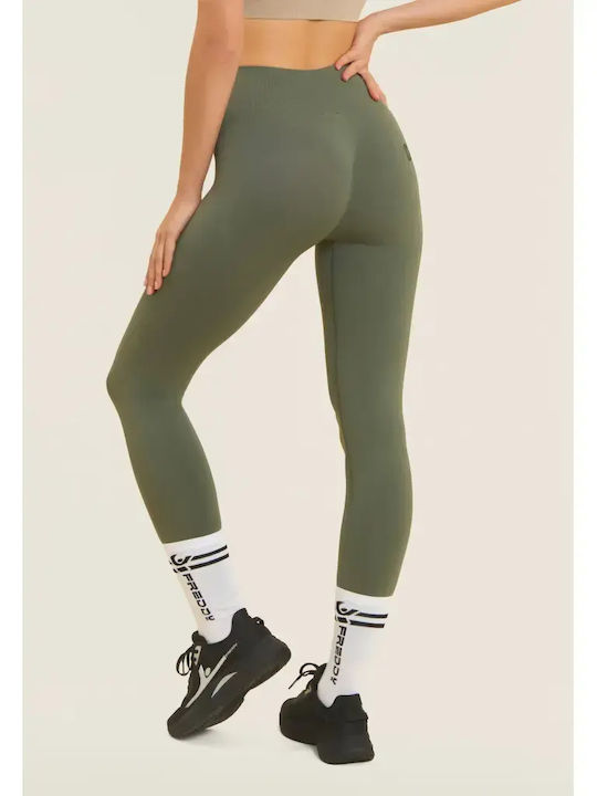 Freddy Women's Fabric Capri Trousers Green