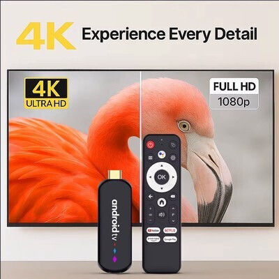 H96 Max TV Box L3 4K UHD with WiFi USB 2.0 2GB RAM and 16GB Storage with Android 14.0 Operating System and Google Assistant