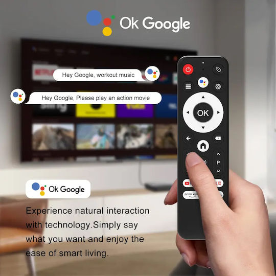 H96 Max TV Box S905L3 4K UHD με WiFi USB 2.0 2GB RAM και 16GB Αποθηκευτικό Χώρο με Λειτουργικό Android 14.0 και Google Assistant