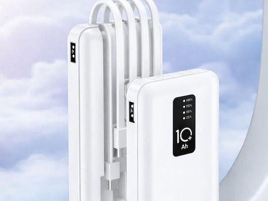 Verk Group Power Bank 10000mAh with USB-A Port White