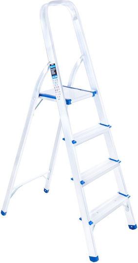 Aluminum Household Ladder Geko G02416 3 + 1 150 Kg
