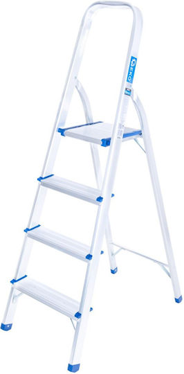 Aluminum Household Ladder Geko G02416 3 + 1 150 Kg
