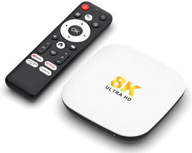 H96 Max TV Box M2 Plus 8K UHD с Wi-Fi USB 2.0 4GB RAM и 32GB Вградена Памет с Операционна Система Android 14.0 и Google Assistant