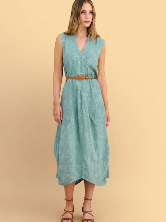 Summer Midi Dress Green