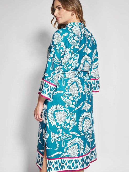 Rochii De Vară Pentru Femei Midi Rochie-Cămașă Verde