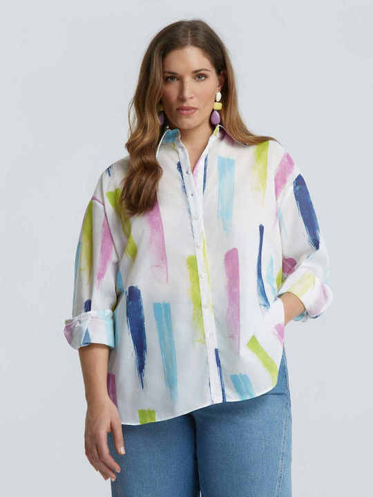 Long Sleeve Women's Shirt Ecru