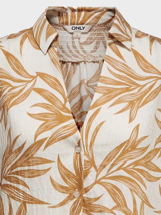 Short Sleeve Women's Shirt Yellow