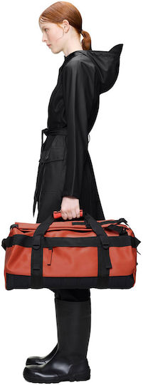 Rains Small Duffel Bag W3 Orange Fabric 28x28cm