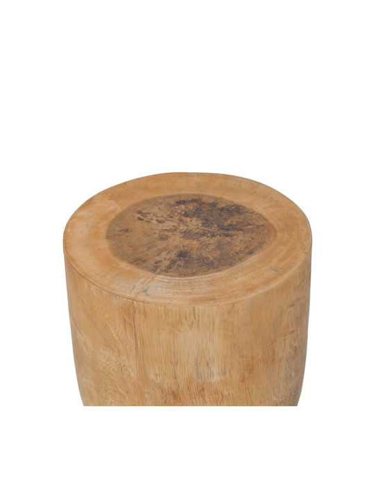 Wooden Living Room Stool Koa Natural Shade 28x28x46cm