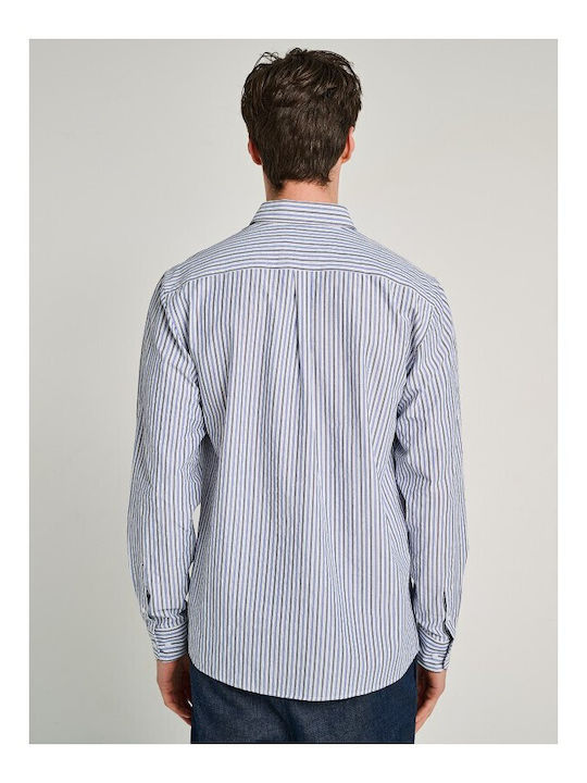 Long Sleeve Shirt in Regular Fit Striped Multicolour