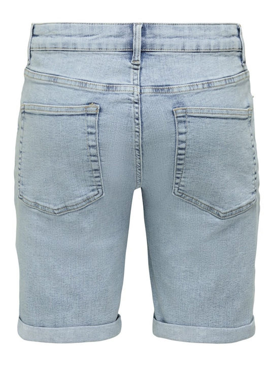Herren Shorts Denim Blauen