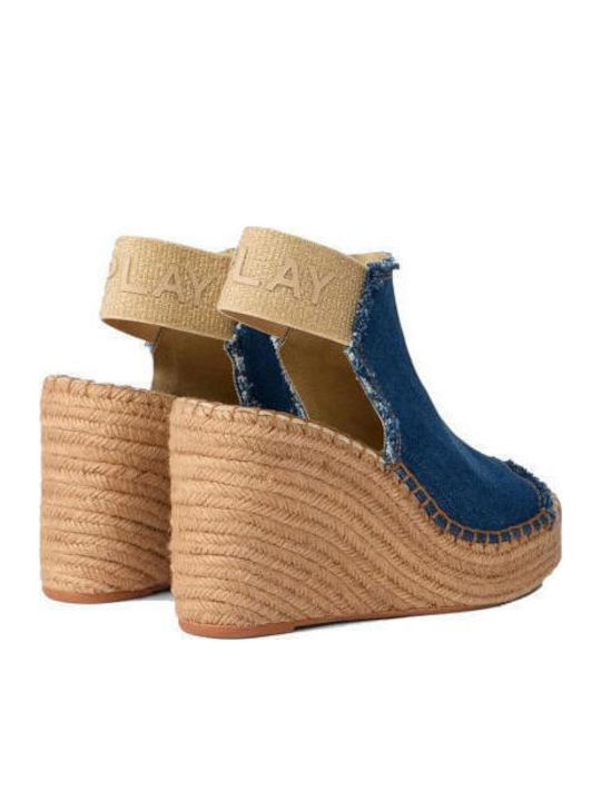 Jess Summer Women's Platforms Blue