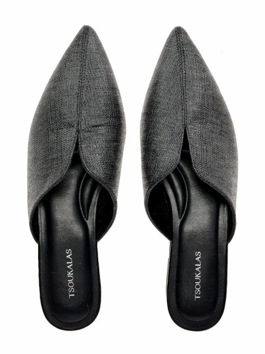 Flat Mules σε Μαύρο Χρώμα