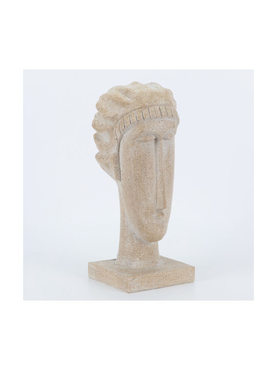 Φιγουρα Ανδρας Πολυρεζιν Μπεζ 12x13x28.8cm