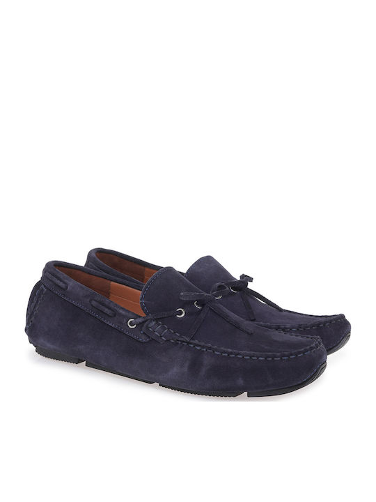 Suede Ανδρικά Loafers σε Μπλε Χρώμα