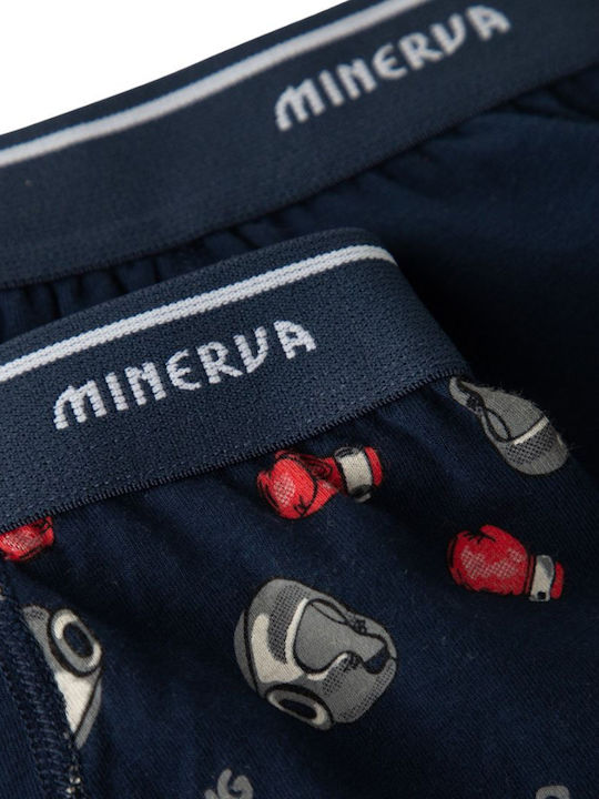 Minerva Boxing Σετ Παιδικά Μποξεράκια Navy Μπλε