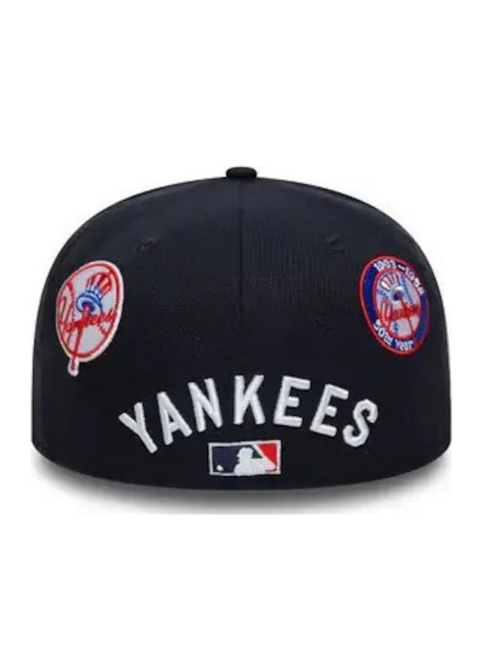 New York Yankees Mlb Men's Jockey with Flat Visor Navy Blue