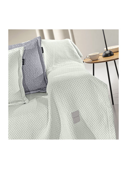 Guy Laroche Cooling Dreisitzer-Sofa Wurf Samtig 170x300cm Grün