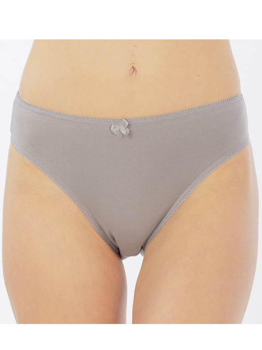 Slip Bumbac Gri Pentru Femei
