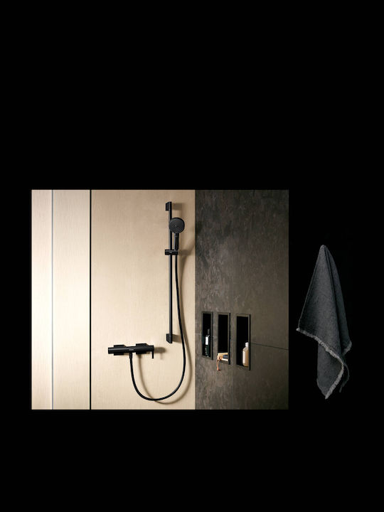 Hansgrohe Baterie Duș Termostatică Neagră Cu Amestecare