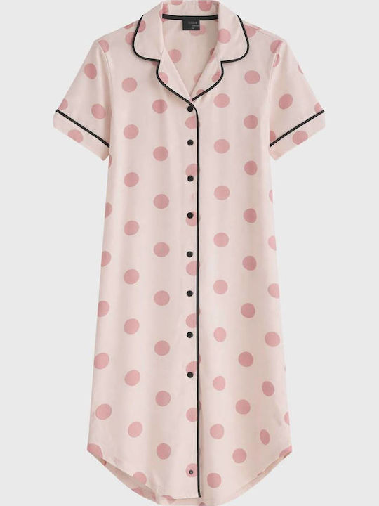 Elite Sommerliches Damen-Schlafanzug-Set Baumwolle Rosa