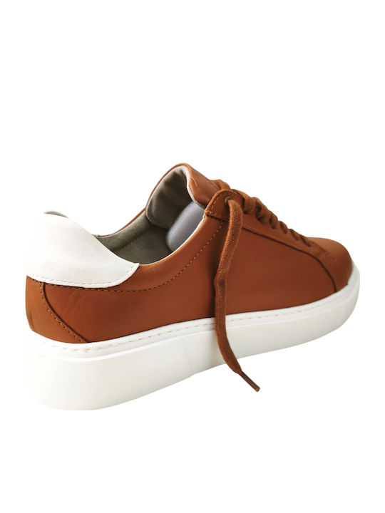 Herren Freizeitschuhe Anatomisch Leder Tabak Braun