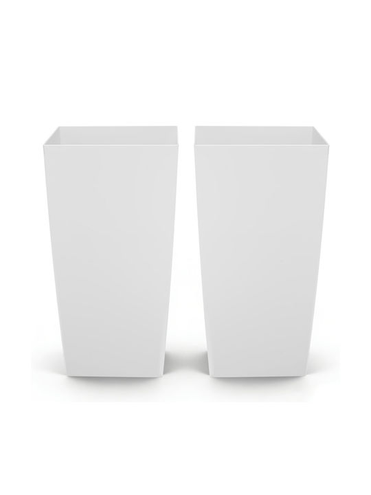 Vevor Set of 2 White Plastic Planter Boxes