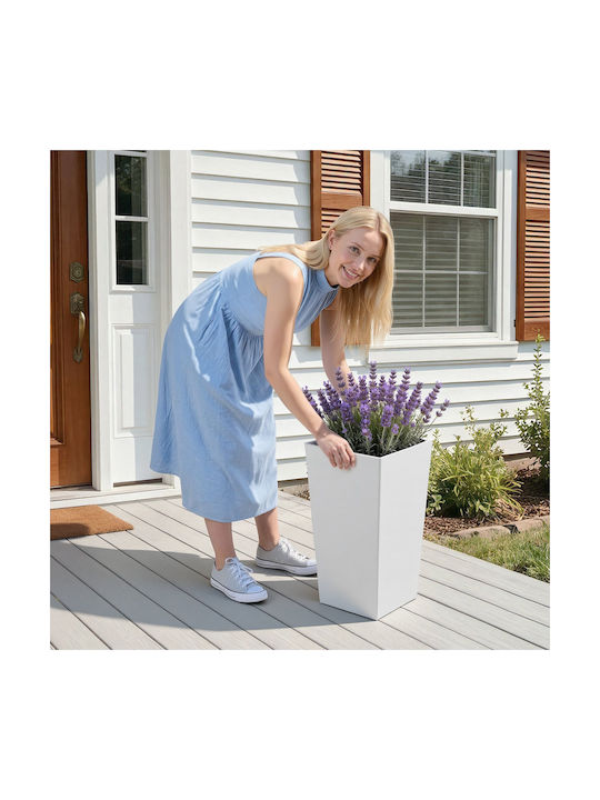 Vevor Set of 2 White Plastic Planter Boxes