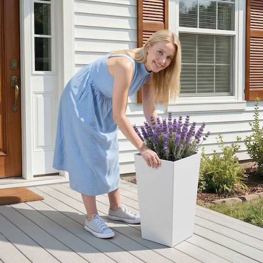 Vevor Set of 2 White Plastic Planter Boxes