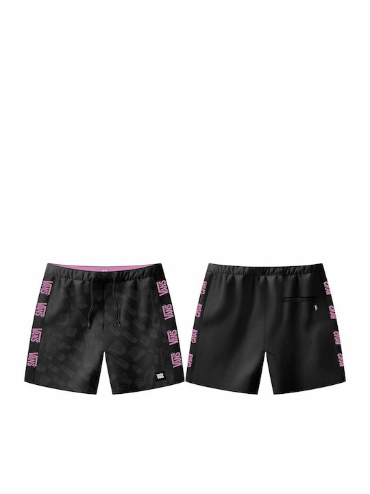 Daily Men's Swim Shorts Black with Patterns