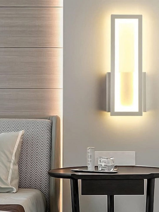 Ph057 Επιτοίχιο Εξωτερικό Φωτιστικό LED 17W 32x12.5x5εκ.