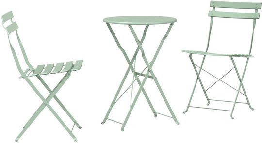 Garten- und Outdoor-Möbelsets für kleinen Raum 3 Stück Türkis