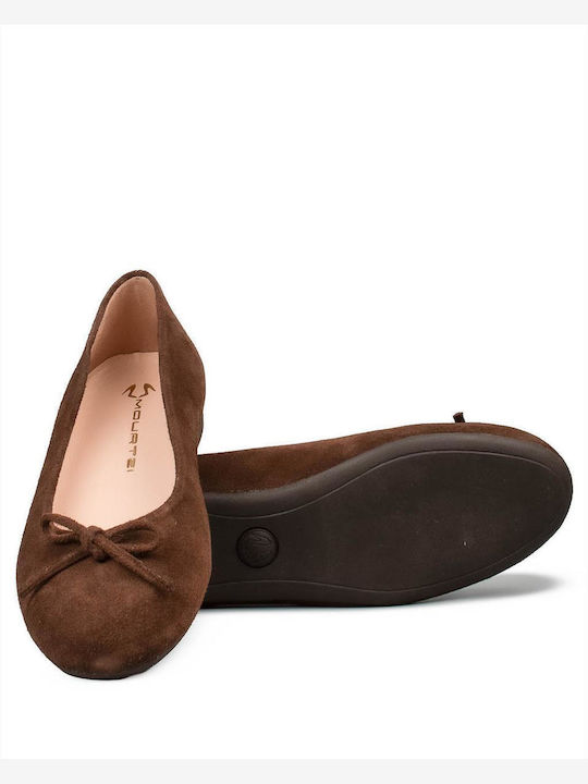 Women's Ballerina Shoes in Brown Colour