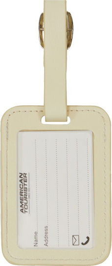 American Tourister Luggage Label Ecru 2 Pieces
