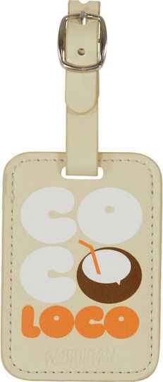 American Tourister Gepäck-Etikett Beige 2 Stück