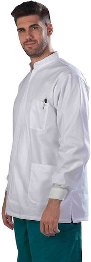 Anta Uniforms Ανδρικό Ιατρικό Σακάκι Navy Μπλε από Βαμβάκι και Πολυεστέρα