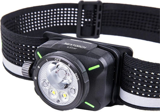 Nextorch Wiederaufladbarer LED-Kopflampe IP67 mit Maximaler Helligkeit 1200 Lumen