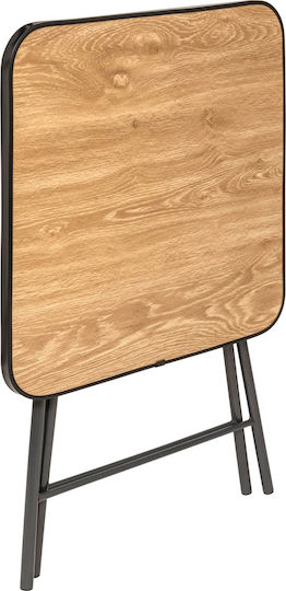 Flexy Kitchen Table Collapsible Metal Black 60x60x75cm